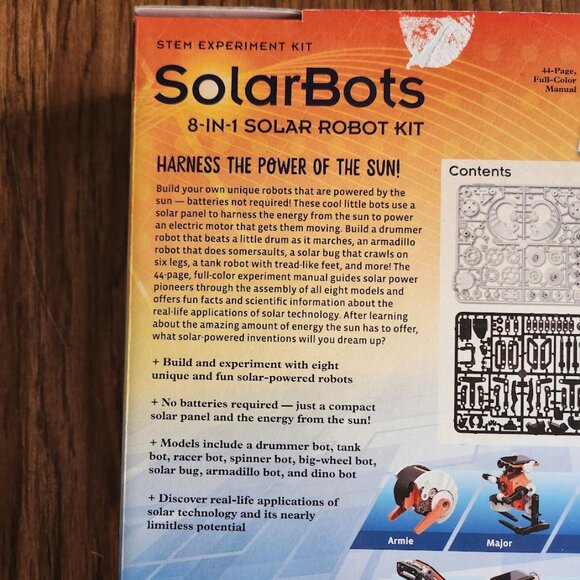NEW Thames & Kosmos Solar Bots Robots STEM TOY KIT 8-in-1 Solar Robot Science Ex - Picture 5 of 16